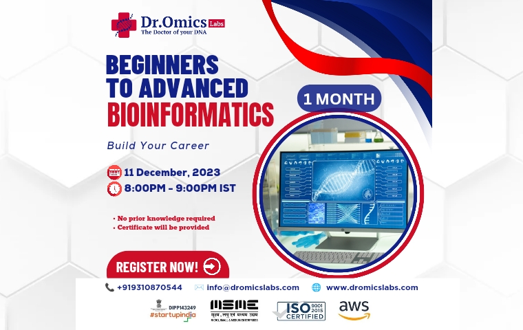Beginners to Advance Bioinformatics : Research Oriented Course ( 1 Months)