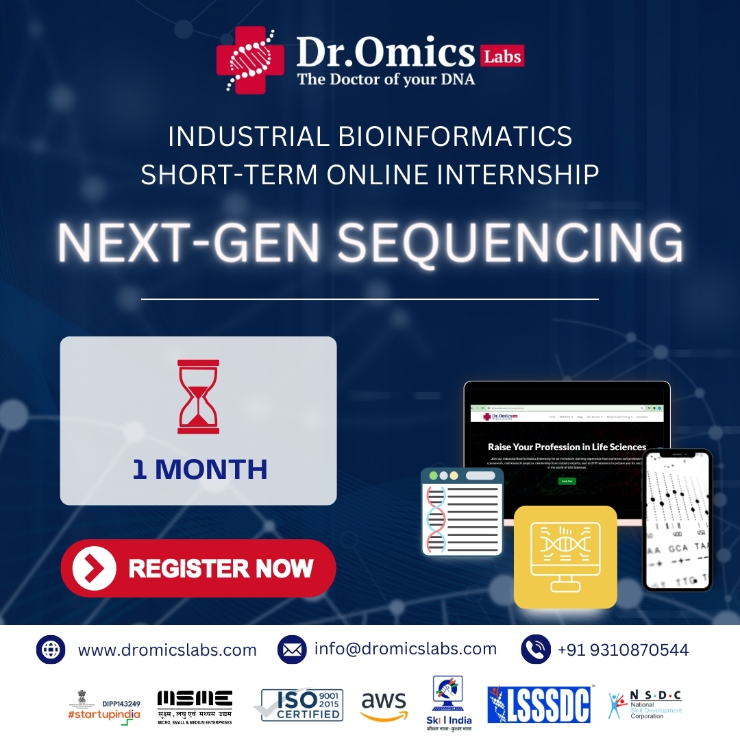 Next Generation Sequencing (NGS) : Industrial Bioinformatics Short-term Internship (1 month )