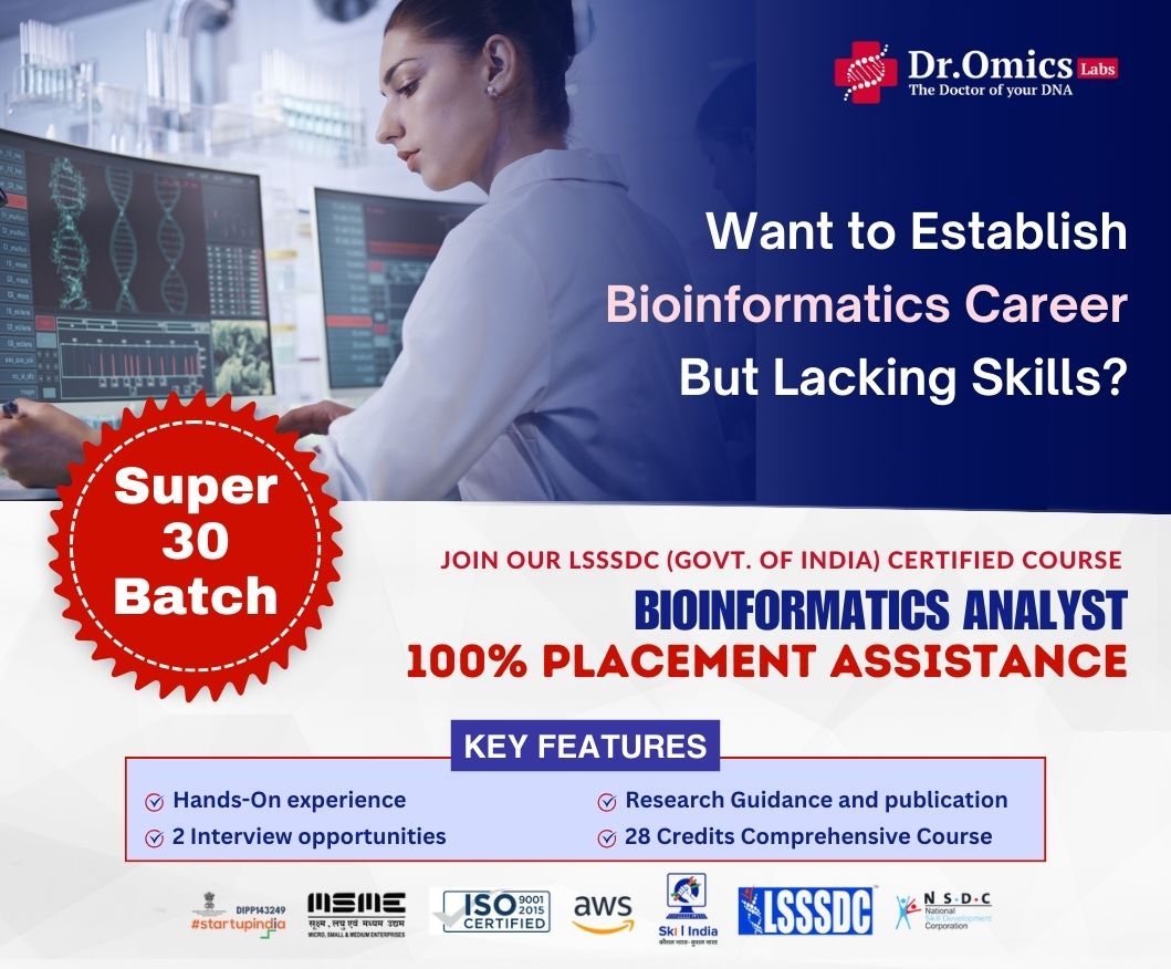 LSSSDC (GOVT. OF INDIA ) CERTIFIED COURSE BIOINFORMATICS ANALYST
